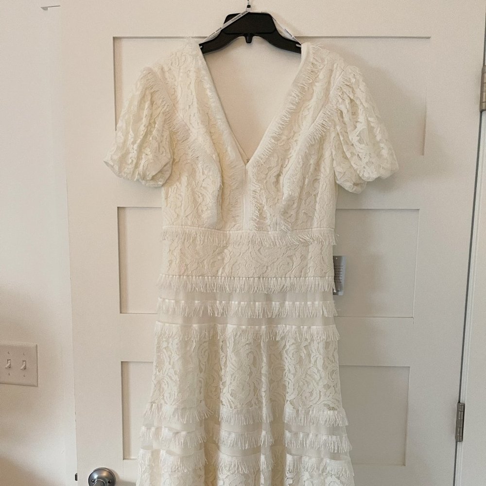 Tiered Midi Dress TADASHI SHOJI, SZ 10